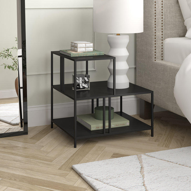 End Table, Blackened Bronze