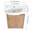 Meuble-lavabo autoportant de 23 po avec lavabo et portes à fermeture douce-1960165305