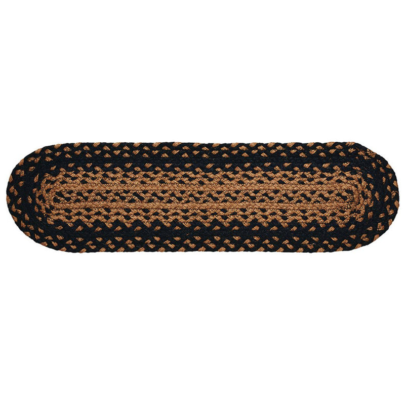 Tapis Chalres, Noir / Beige, L 28 po x P 8 po