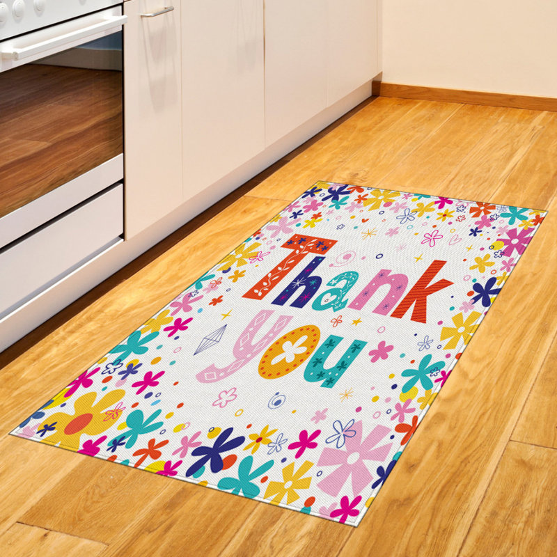 Flower High Density Long Fiber Poly Threads Decorative Area Rug Carpet, Rectangle 2'7" x 5'