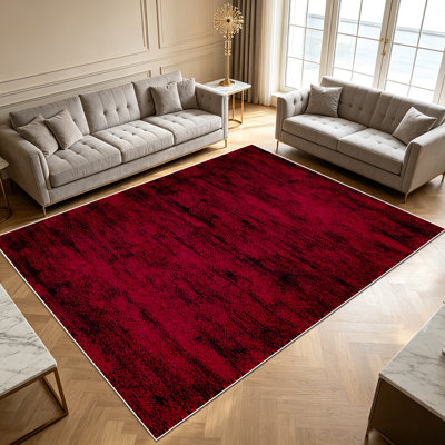 Tapis de couleur bordeaux de 1 couleur unie pour le salon, doux et confortable, convenant à toutes les saisons, facile à entretenir, tapis de sol intérieur lavable à la machine, sous la ferme de table idéale pour la chambre à coucher, la salle à manger, le couloir, le bureau, le patio, la maison. .. ..