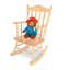 Chaise berçante en bois pour enfant