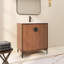 Meuble-lavabo autoportant 24 po avec comptoir blanc et 2 portes d'armoire à fermeture en douceur-1829173789
