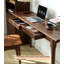 Table de bar moderne et minimaliste en noyer noir avec tiroir-126734025
