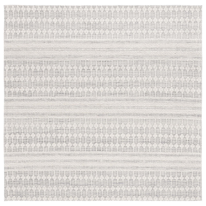 Busbee Hand Woven Performance Geometric Rug, Square 6'