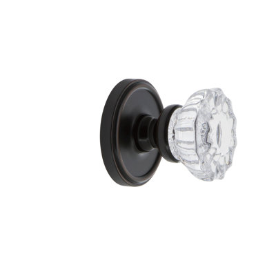 Rosette double avec bouton en cristal Grandeur Georgetown Rosette