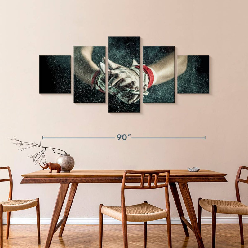 Dusting The Hands, 42" H x 92" W