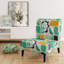 Fauteuil de chambre rembourré Modern Patchwork-135417453