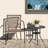 Ashaun Round Iron Outdoor Bistro Table Umbrella Hole , 32 " W 32 " D