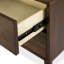 Table de chevet 2 tiroirs avec base en bois massif-1593364165