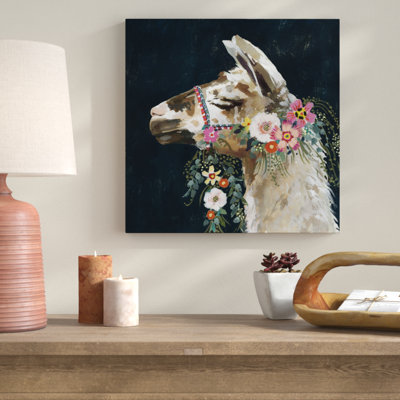 Lovely Llama II by Victoria Borges - Wrapped Canvas Painting