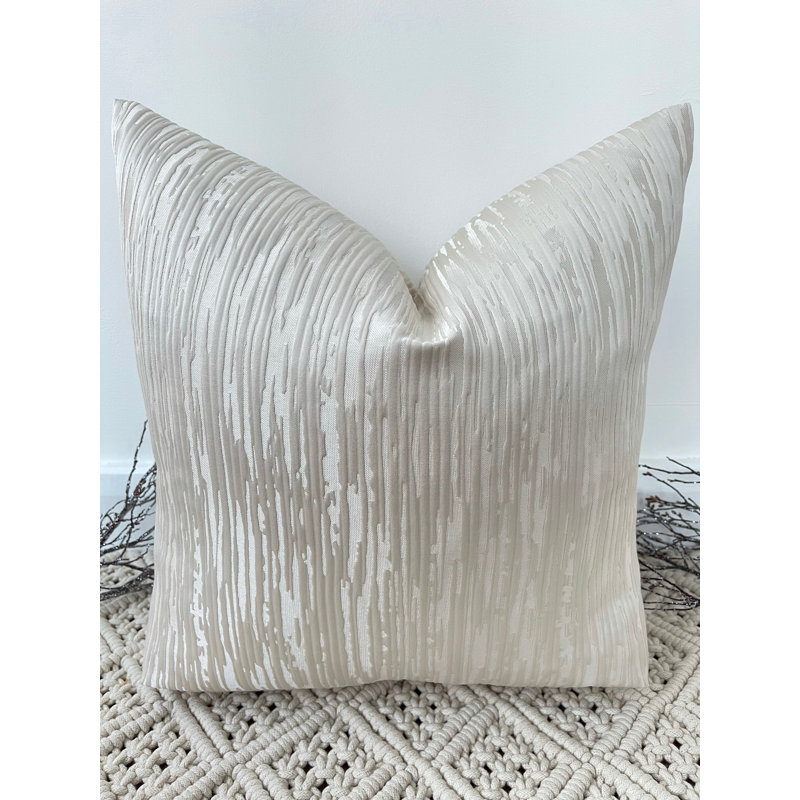 Abstract Beige Square Cushion Cover