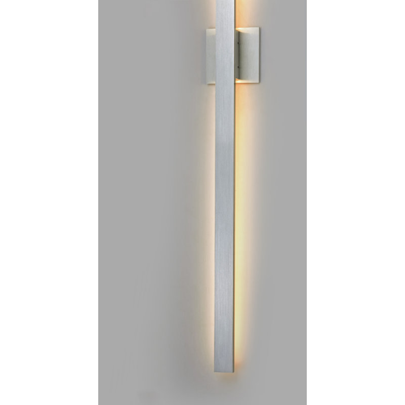 Replay LED Wall Light, Satin Aluminum