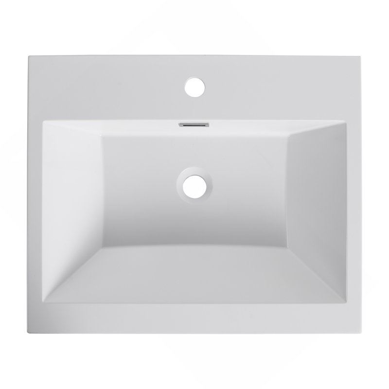Lavabo de salle de bain 24 "en résine