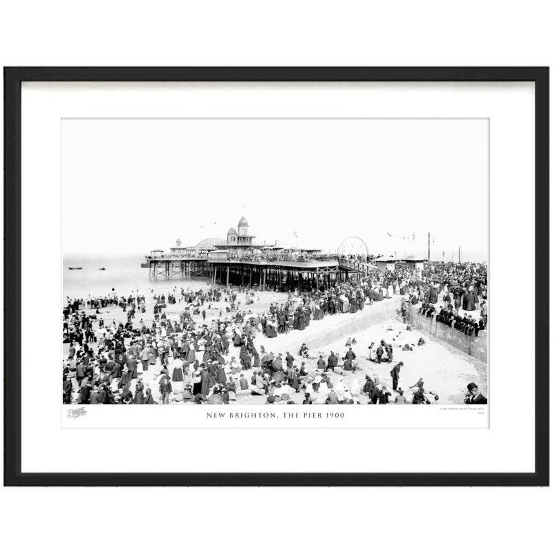 New Brighton, The Pier 1900 by Francis Frith - Single Picture Frame Print, 40cm H x 50cm W x 2.3cm D