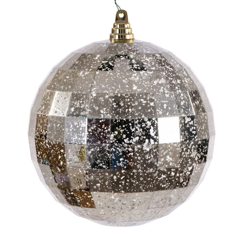 Ornement en miroir 8 po., Champagne