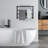 4-Tier Wall Mounted Bathroom Towel Warmer & Shelf – Matte Black Stainless Steel Electric Heated Rack with LED Timer