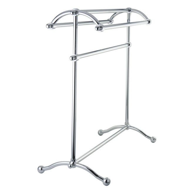 Porte-serviettes sur pied Kingston Brass Edenscape, Chrome poli