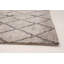 Tapis unique en laine noué à la main style Oushak des années 2010 de 8 pi 4 po x 10 pi gris clair Theodora