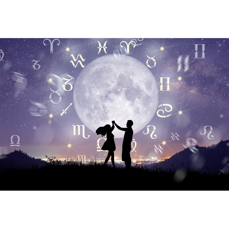 Zodiac By Moonlight - Wrapped Canvas Print, 30cm H x 46cm W x 3.8cm D