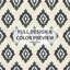 Ensemble de literie 5 pièces Country Farmhouse - Ensemble de housse de couette et de coussin Ikat-124289794
