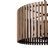 Suratto Pendant - 30"W x 23.25"H - Matte Black/Medium Walnut-394737189