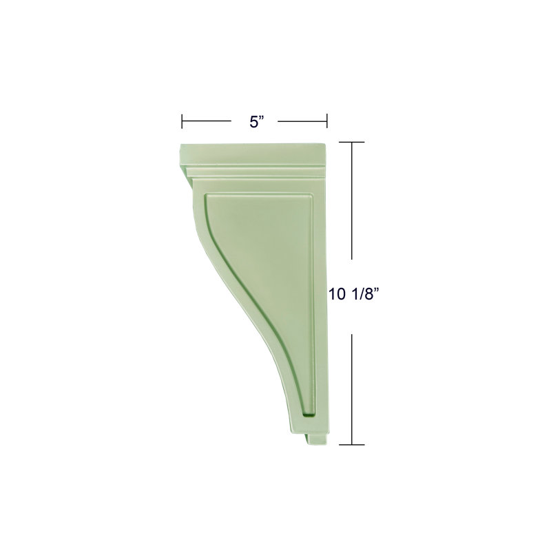 10'' H x 5.12'' W x 5'' D Wood Bracket / Corbel