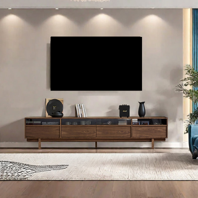 TV Stand with Black Walnut Veneer