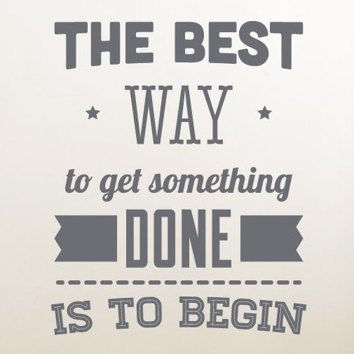 The Best Way To Get Something Done Wall Sticker