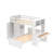 Florestan Kids Twin Over Twin Bunk Bed with Drawers-335964463