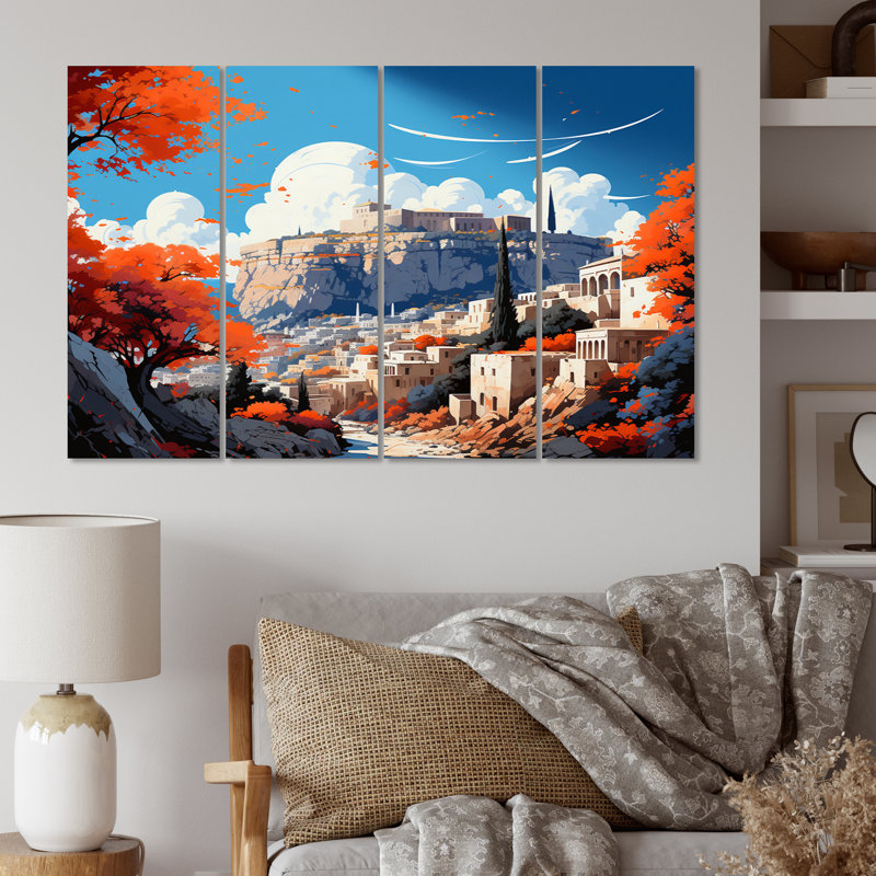 City Athens Popart II Cities & Countries Wall Decor on Metal