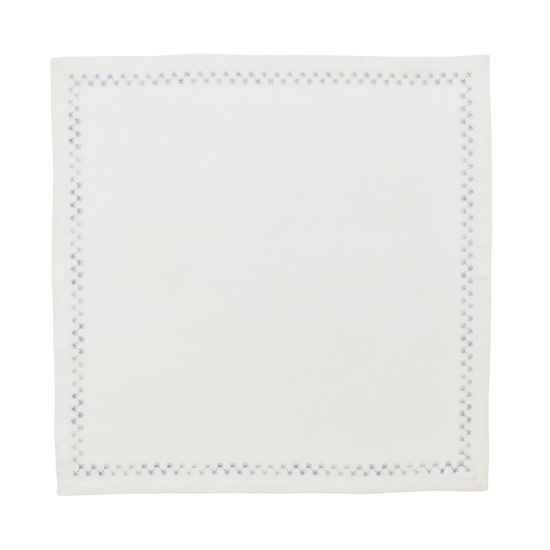 Starry Night Napkin, White/Blue