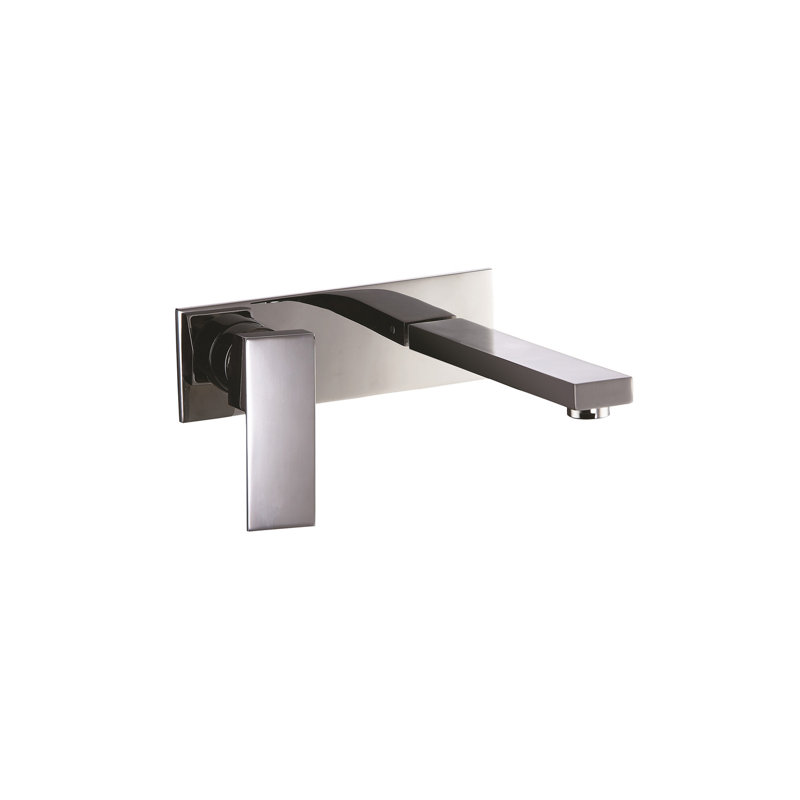 Robinet de salle de bains mural, Chrome chrome