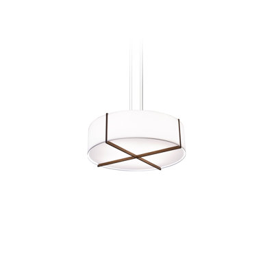 Luminaire suspendu tambour simple à 1 lumière Plura Plura