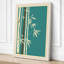Bamboo in Teal Japandi - Wrapped Canvas-1579515897-1579515903