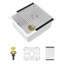 Évier de cuisine en quartz blanc, encastré, matériau haut de gamme, silencieux et non poreux, coins arrondis, bonde standard, grille, gabarit en composite épais et lisse, fonctionnement, crépines, séchoir à linge
