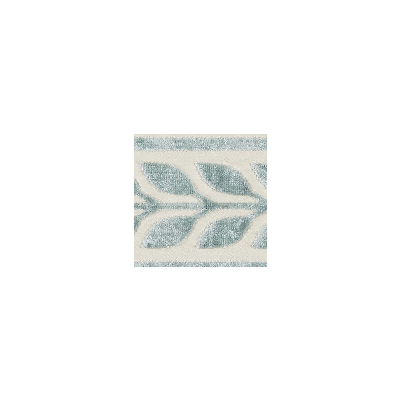Oriana Vigne Velvet Tape Fabric, Aquamarine