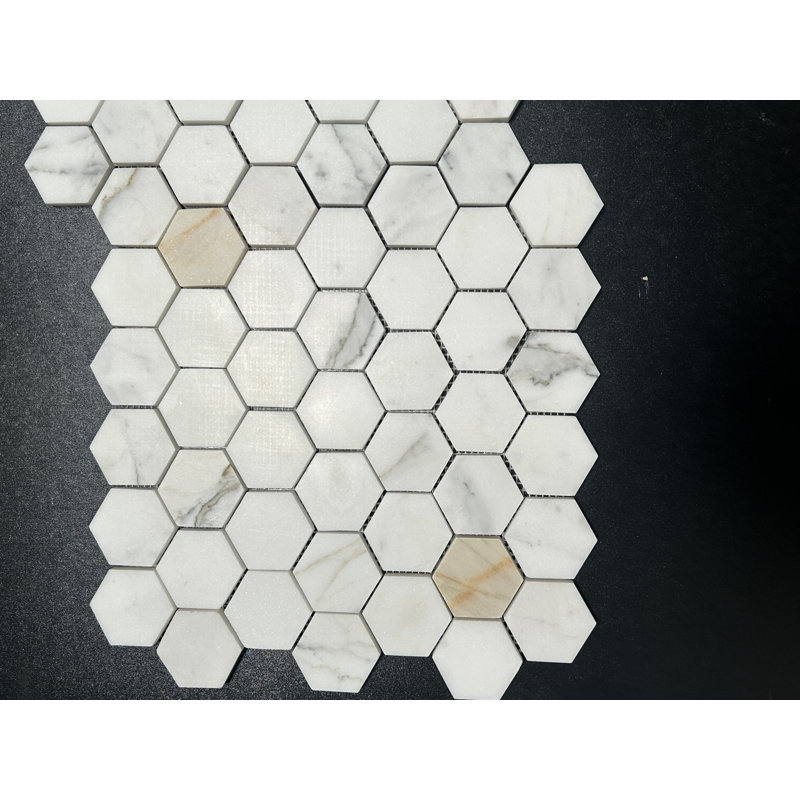 Carreau de mosaïque pour mur et plancher en pierre naturelle 2 po x 2 po