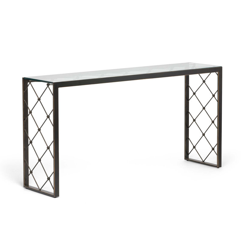 Brixton 60'' W Glass Console Table