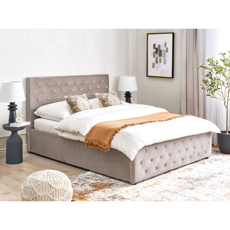 Aylene Upholstered Ottoman Storage Bed, Double