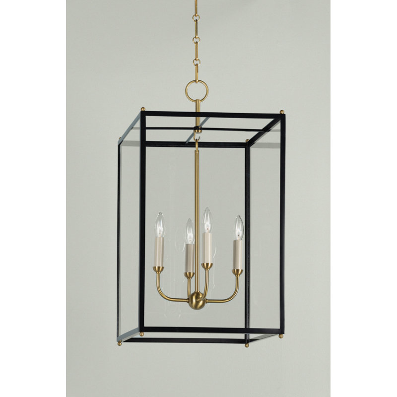 Chaselton 4 - Light Pendant, Clear Glass/Black