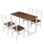 Ensemble de table de salle à manger 5 pièces, ensemble de table de salle à manger pour 4 personnes, ensemble de chaises de table de cuisine en bois, conception peu encombrante, moderne
