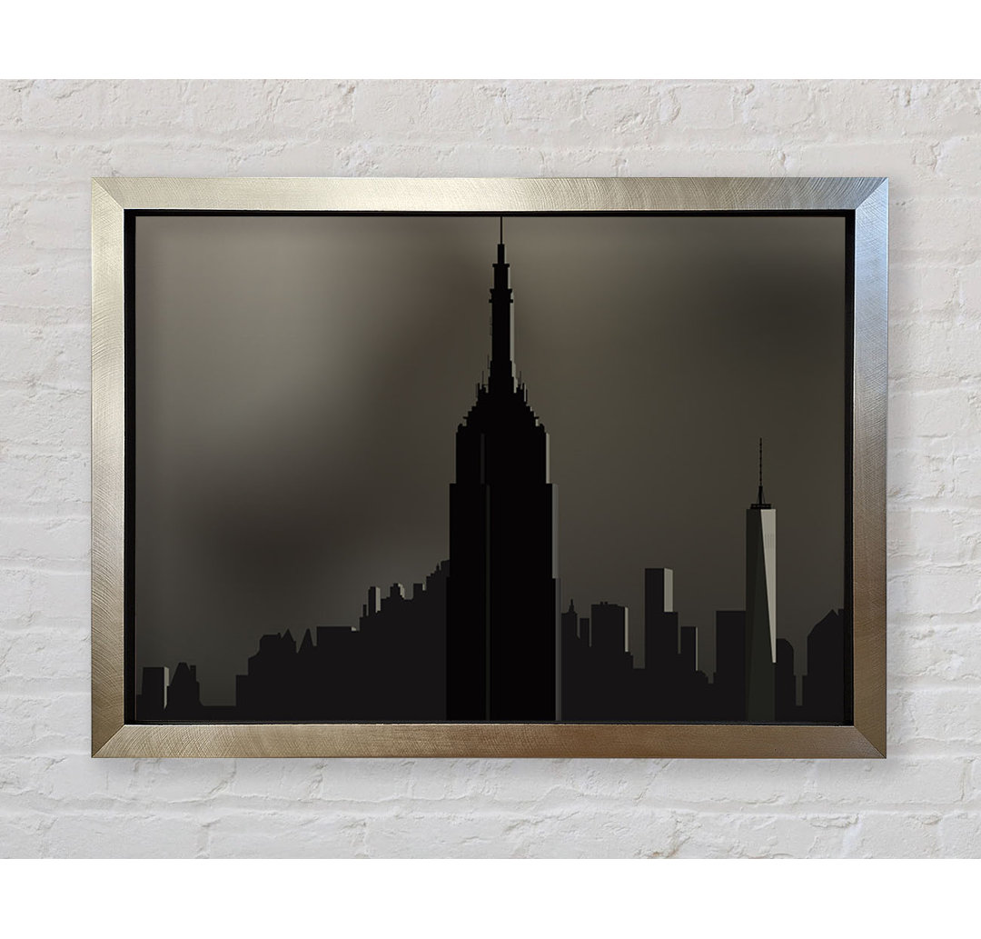 Kunstdruck Empire State Building Illustration