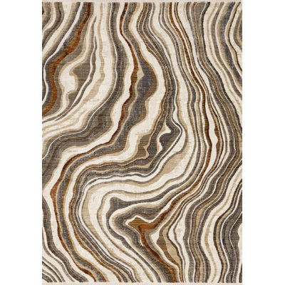 Rug Branch 8' X 10' (7'10'' X 10'2'') Organic Indoor Area Rug, Cream Beige , Contemporary Modern - Living Room, Bedroom, Dining Room, And Kitchen