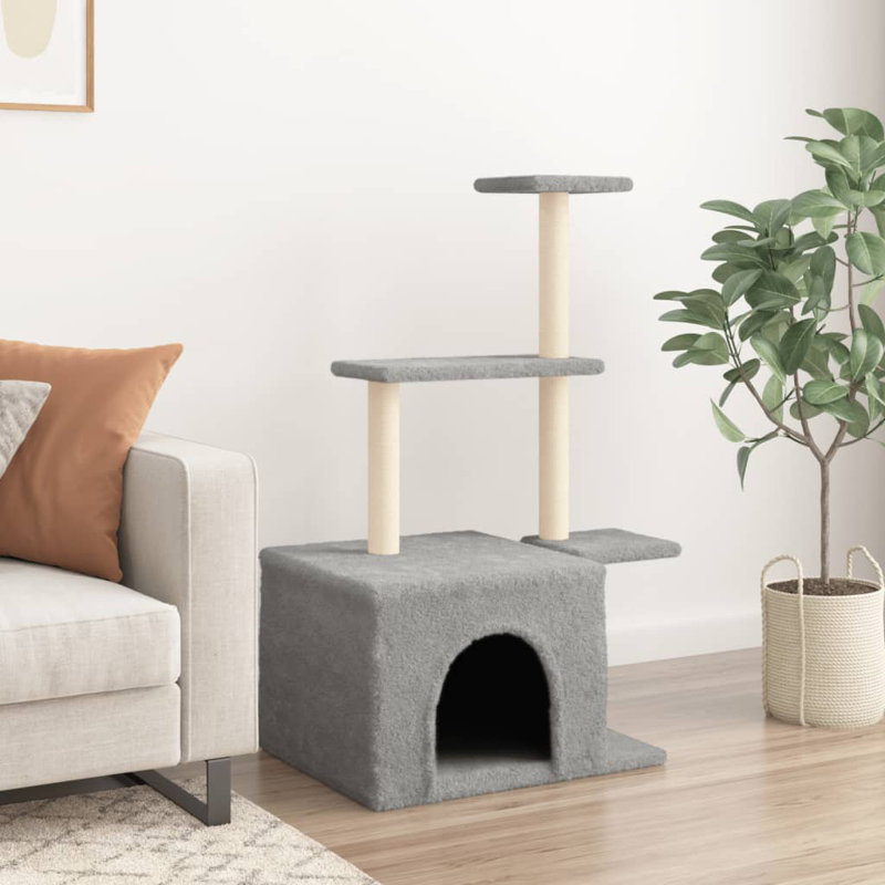 110cm H Cat Tree, Light Grey