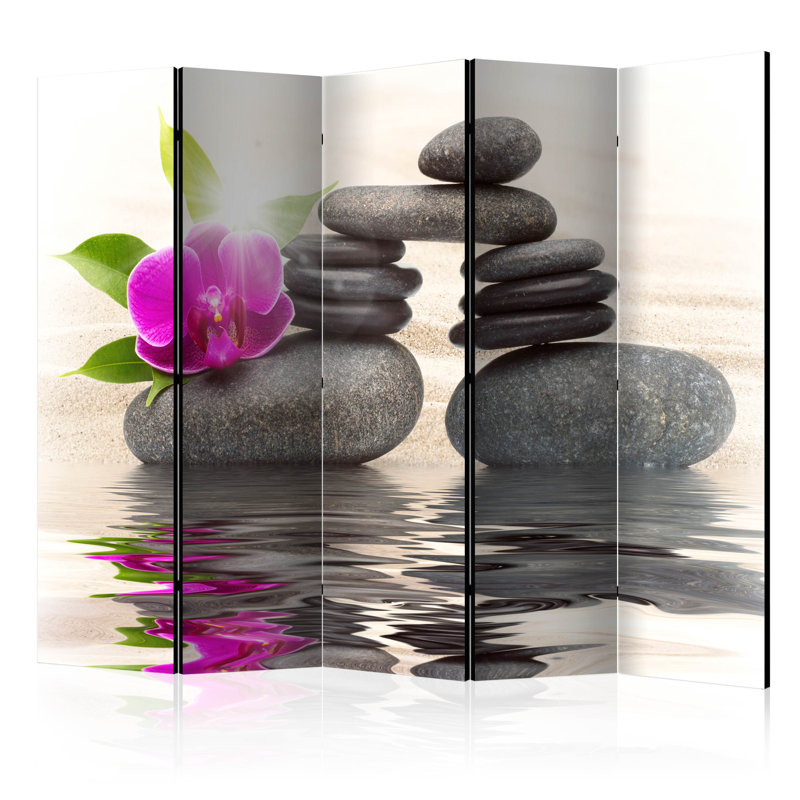 Gendron 225cm W x 172cm H 5 - Panel Folding Room Divider