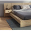 Chambre à coucher moderne Kaphan - Lit plateforme avec tête de lit et tables de chevet (2) - Assemblage facile, aucun sommier requis-37111038-60439304