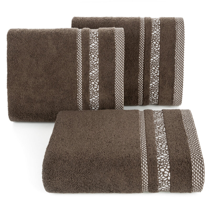 Kinberlin Midweight Jacquard Hand Towel, Brown