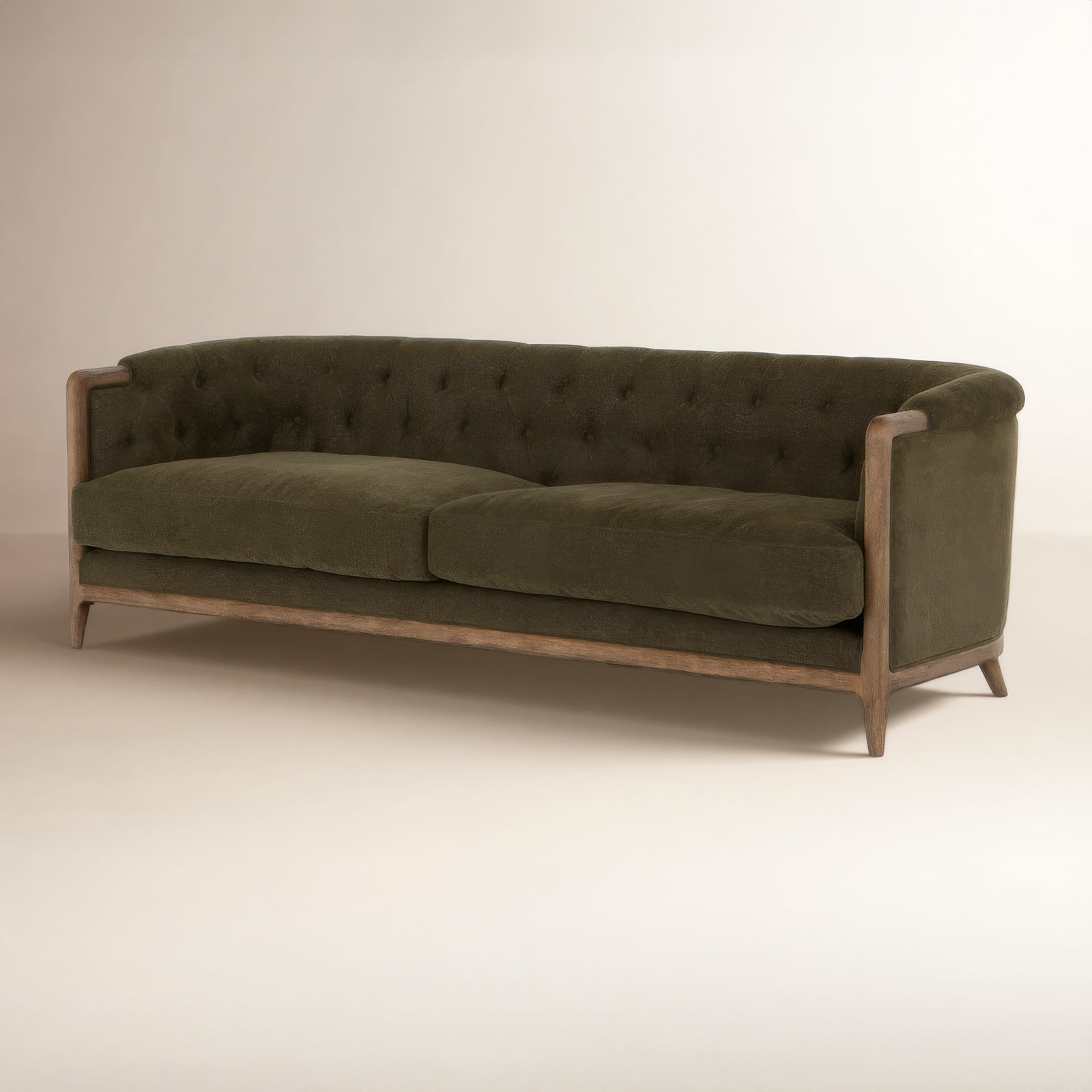 Colten Sofa, 29.75" H x 91" W x 36" D, Sutton Olive