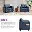 Ensemble de 2 fauteuils en similicuir de 38 po (ensemble de 2)-1021789029